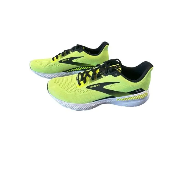 Men Brooks Launch GTS 8 Running Shoes Neon Size 9  Style #1103591D774 Worn Once!