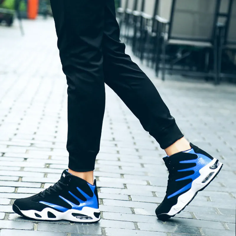 Men’s Air Cushion Basketball Sneakers | Waterproof, High-Top Performance Boots