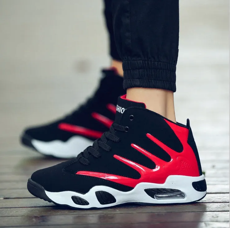 Men’s Air Cushion Basketball Sneakers | Waterproof, High-Top Performance Boots
