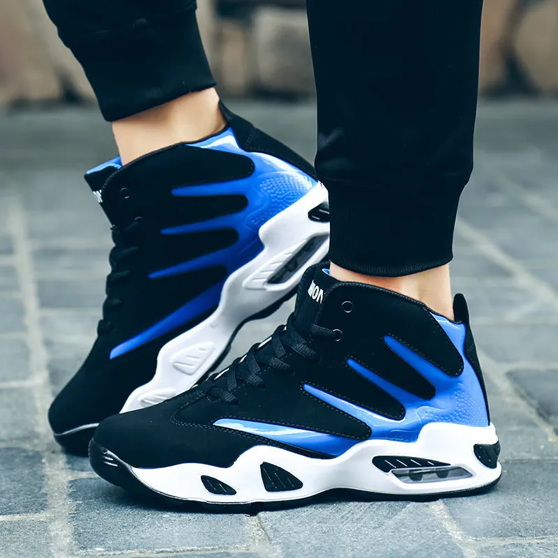Men’s Air Cushion Basketball Sneakers | Waterproof, High-Top Performance Boots