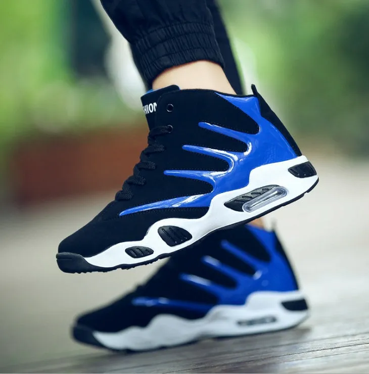 Men’s Air Cushion Basketball Sneakers | Waterproof, High-Top Performance Boots