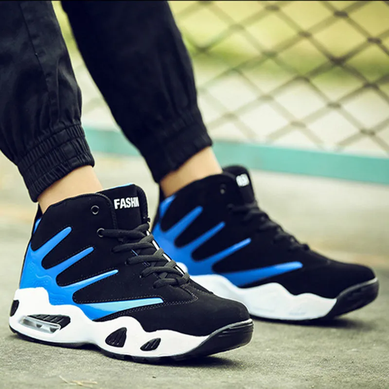 Men’s Air Cushion Basketball Sneakers | Waterproof, High-Top Performance Boots