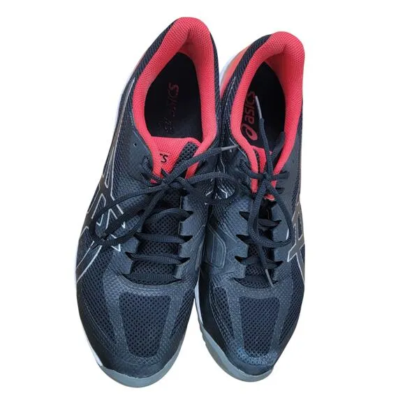 Men’s ASICS Solution Speed FF Tennis Shoes Size 12.5 Red Black Pickleball Court