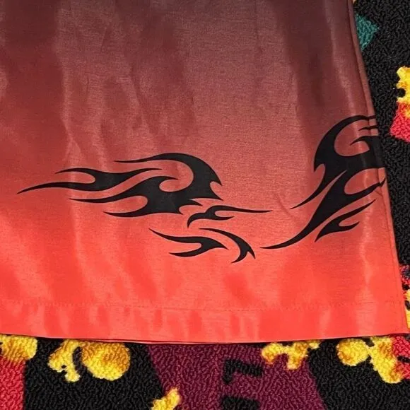 Mens BUDWEISER Phoenix Orange Ombre Long Sleeve Button Down Shirt / Size XL