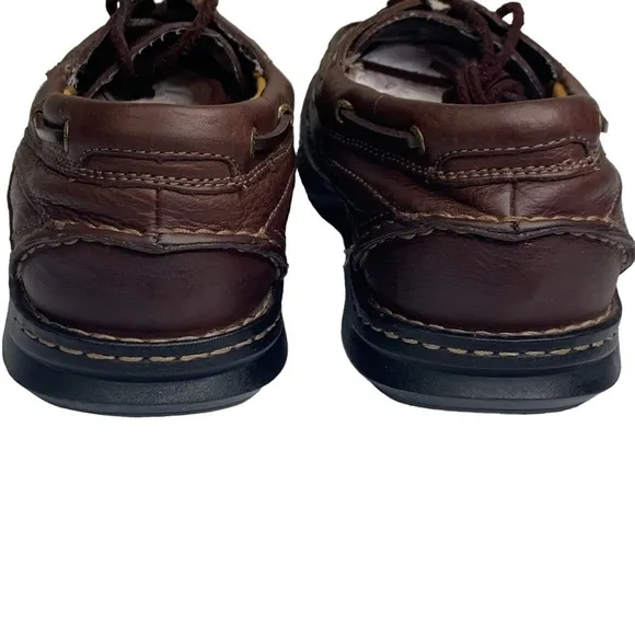 Men’s Dockers Stain Defender Lace Up Chocolate Brown Oxford Size 12