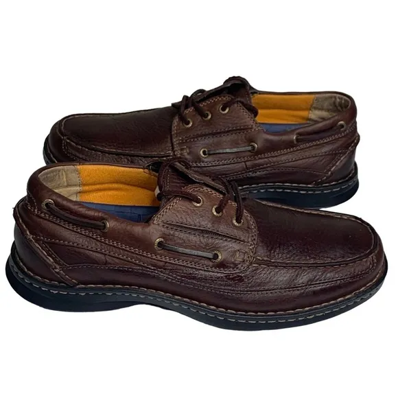 Men’s Dockers Stain Defender Lace Up Chocolate Brown Oxford Size 12