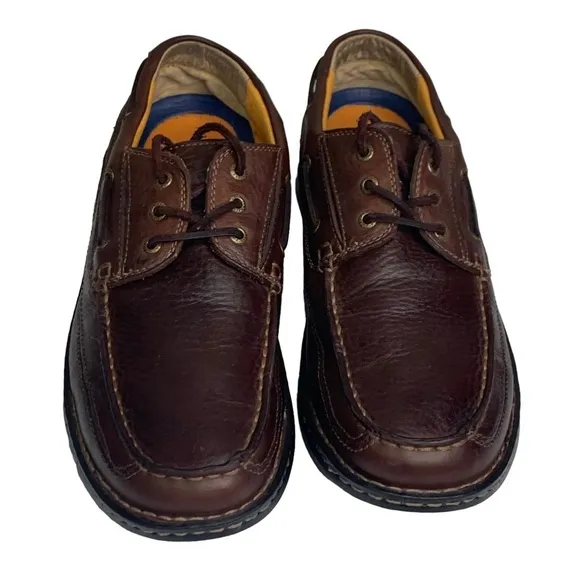 Men’s Dockers Stain Defender Lace Up Chocolate Brown Oxford Size 12