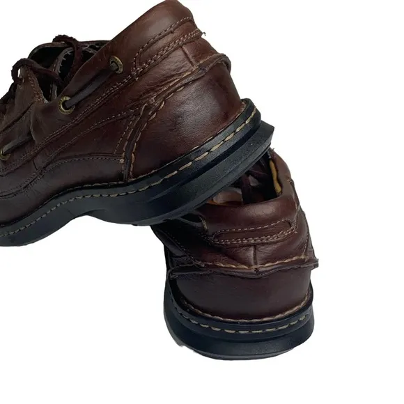 Men’s Dockers Stain Defender Lace Up Chocolate Brown Oxford Size 12