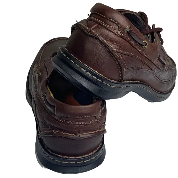 Men’s Dockers Stain Defender Lace Up Chocolate Brown Oxford Size 12