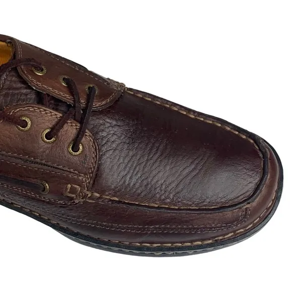 Men’s Dockers Stain Defender Lace Up Chocolate Brown Oxford Size 12