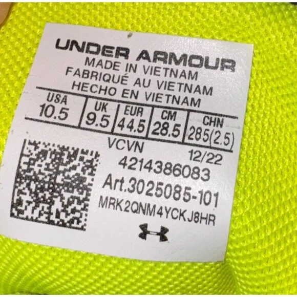 Mens Football Cleats Size 10.5 Under Armour Highlight Hammer MC Performance New