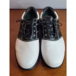Men's FootJoy Golf Shoes White Black Size 11 1/2