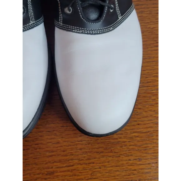 Men's FootJoy Golf Shoes White Black Size 11 1/2