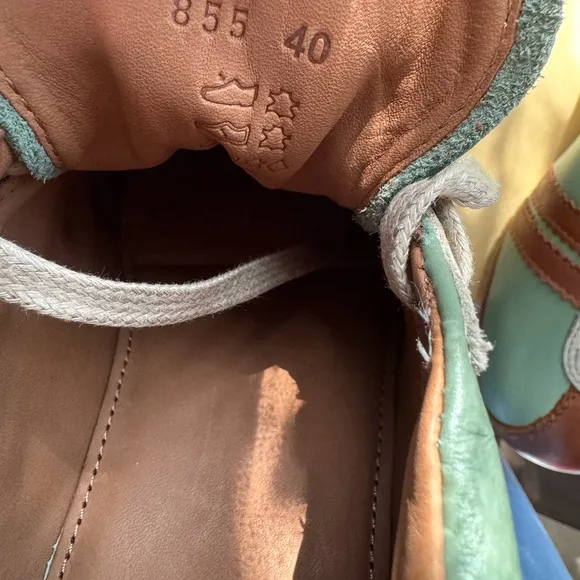 Men's Green and Brown Shoes Zeta Berlin