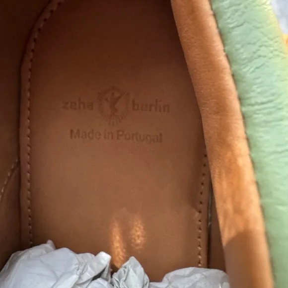 Men's Green and Brown Shoes Zeta Berlin