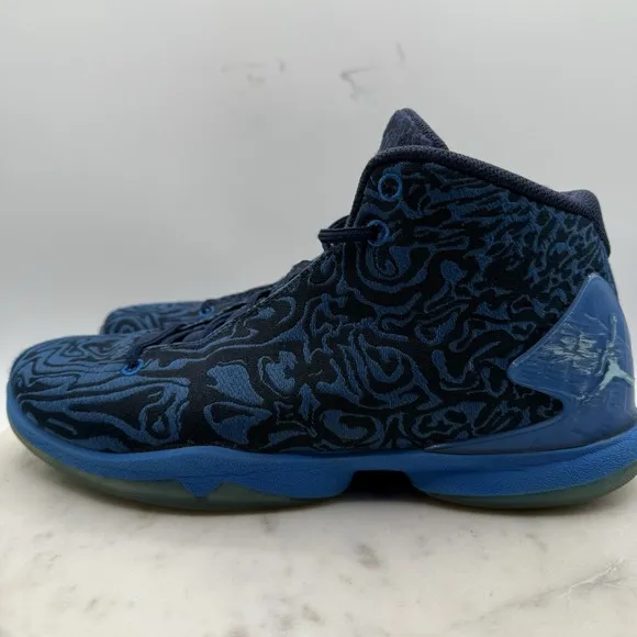 Mens Nike Air Jordan Super Fly 4 JCRD Sz 9.5 Blue 2015 Basketball 812870-403
