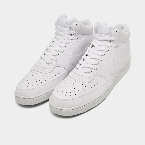 Men's Nike Court Vision Mid Next Nature Mid-Top Shoes - White - 9.5 - See Notes