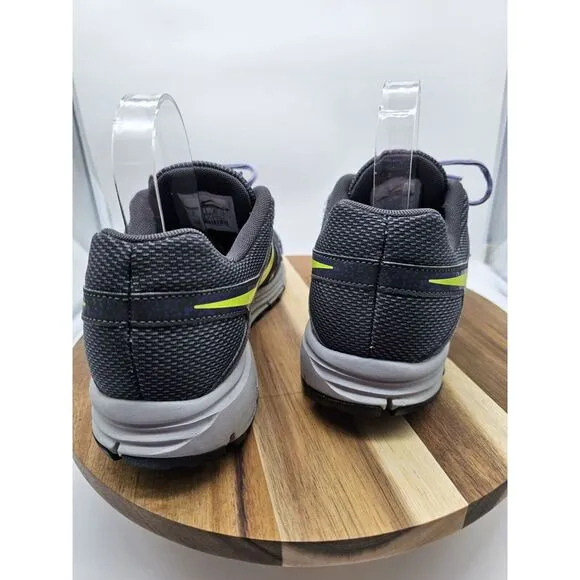 Mens Size 10‎ - Nike Flyknit Lunar 3 Gray Purple Neon Green