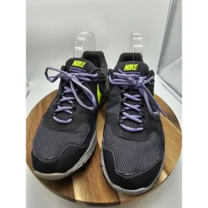 Mens Size 10‎ - Nike Flyknit Lunar 3 Gray Purple Neon Green
