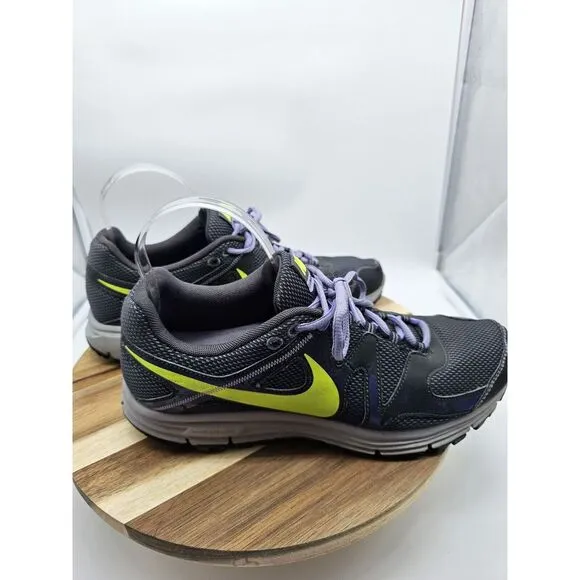 Mens Size 10‎ - Nike Flyknit Lunar 3 Gray Purple Neon Green