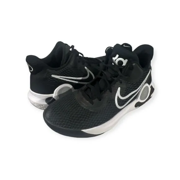 Mens Size 10.5 Nike KD Trey 5 IX Bred Black White Basketball CW3400-002