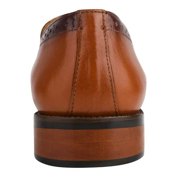 MEN'S Tan Tassel Loafer Leather Tassels Shoes