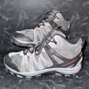 MERRELL Accentor 3 Gray Red Outdoor Athletic Hiking Shoes Boots Men’s Size 11