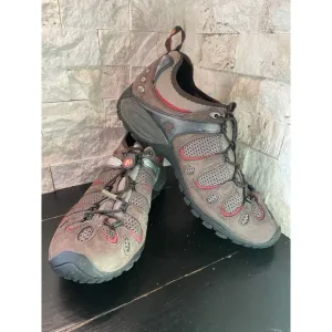 MERRELL Chameleon Hex Stretch Slip On Hiking Shoes Coffee Brown Sz 10 US Mens