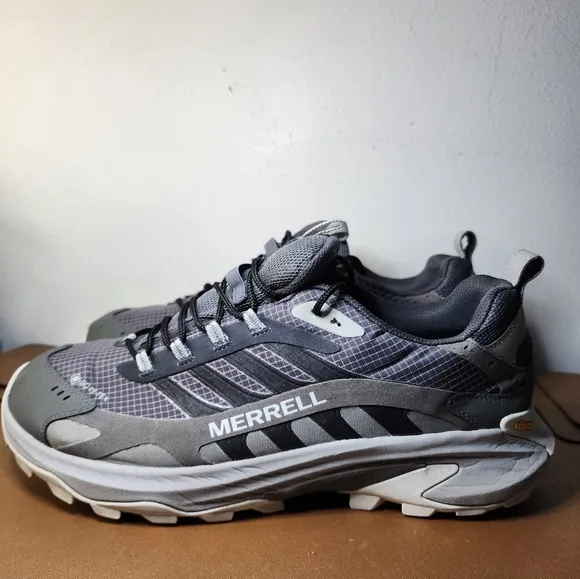 Merrell Moab Speed 2 GTX Gore-Tex Vibram Hiking Grey Men Outdoors Shoes Sizes 14