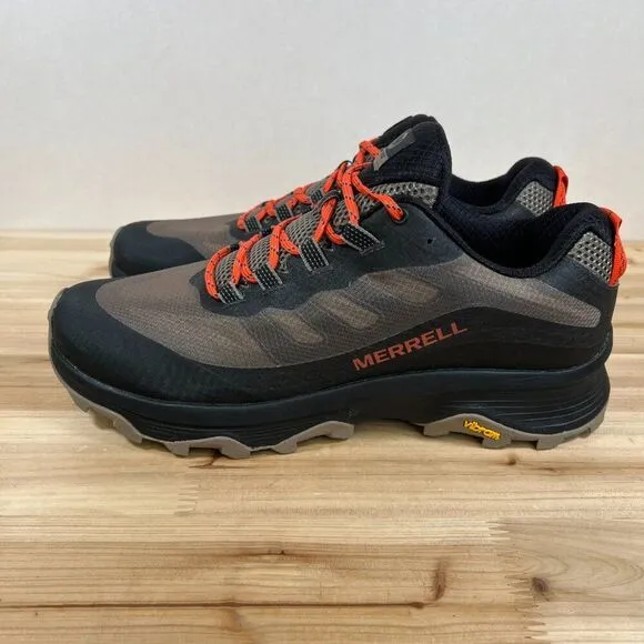 Merrell MOAB Speed Hiking Trail running shoes Mens 11.5 Brindle Brown Black