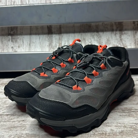 Merrell Speed Strike AeroSport Carbon Black Orange Outdoors J135171 Men’s Sz 12