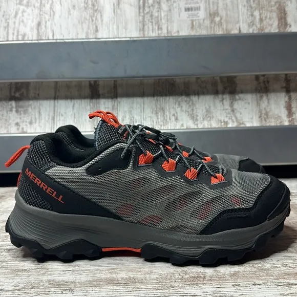 Merrell Speed Strike AeroSport Carbon Black Orange Outdoors J135171 Men’s Sz 12