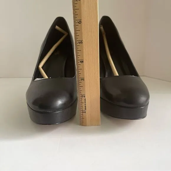 Michael Kors Chantal Leather Platform Pump Heel Shoes