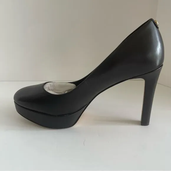 Michael Kors Chantal Leather Platform Pump Heel Shoes