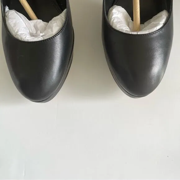 Michael Kors Chantal Leather Platform Pump Heel Shoes