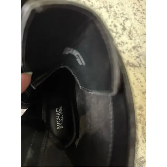 MICHAEL KORS New Tatum Leather Combat Boots