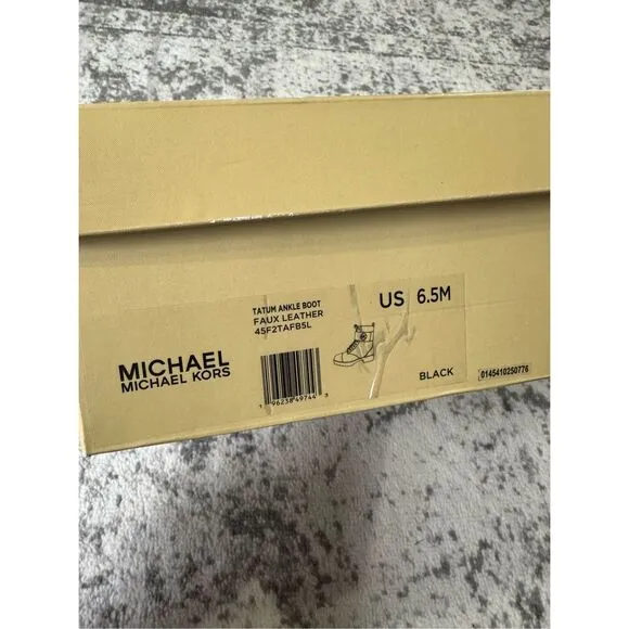 MICHAEL KORS New Tatum Leather Combat Boots