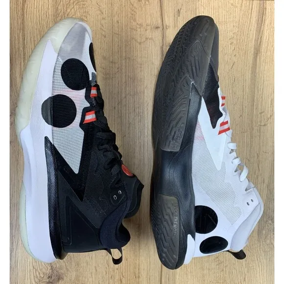 Naruto X  Jordan Zion 1 SP Sage Of The Six Paths Sneaker Shoes Black White Sz 14