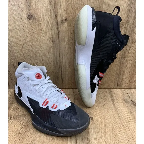 Naruto X  Jordan Zion 1 SP Sage Of The Six Paths Sneaker Shoes Black White Sz 14