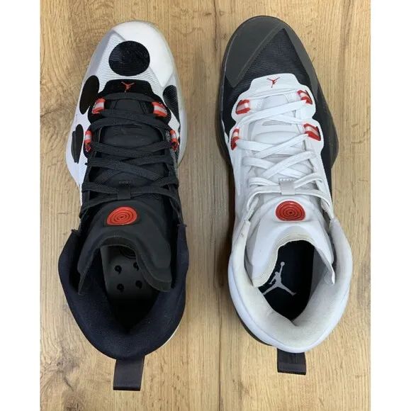 Naruto X  Jordan Zion 1 SP Sage Of The Six Paths Sneaker Shoes Black White Sz 14