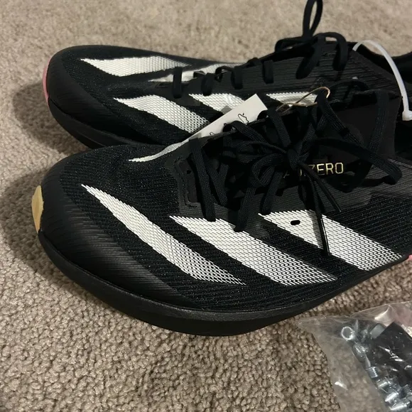New‎ Adidas Adizero Ambition Sz 12.5  Men’s Track Shoes Black/white Style IG9905