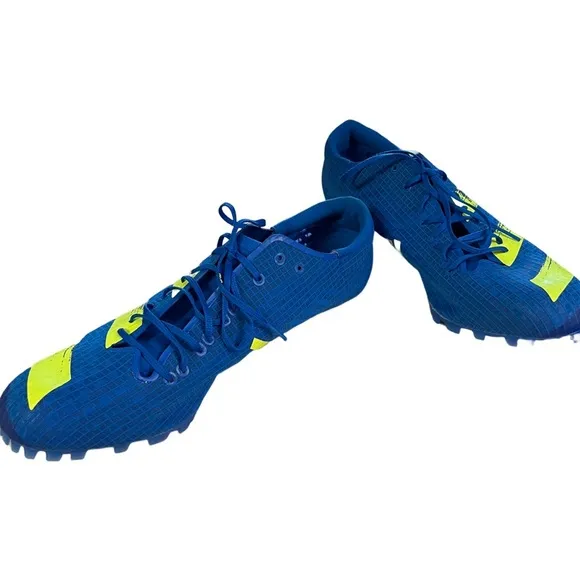 New Adidas Adizero Finesse Blue Yellow Track &amp; Field Spikes Shoes H68746