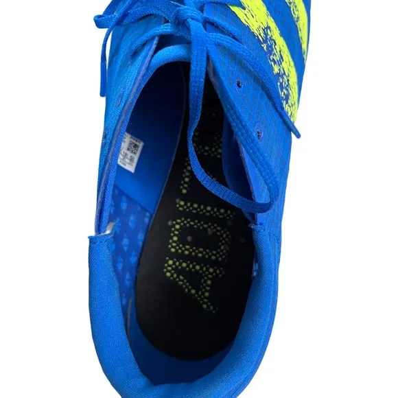 New Adidas Adizero Finesse Blue Yellow Track &amp; Field Spikes Shoes H68746