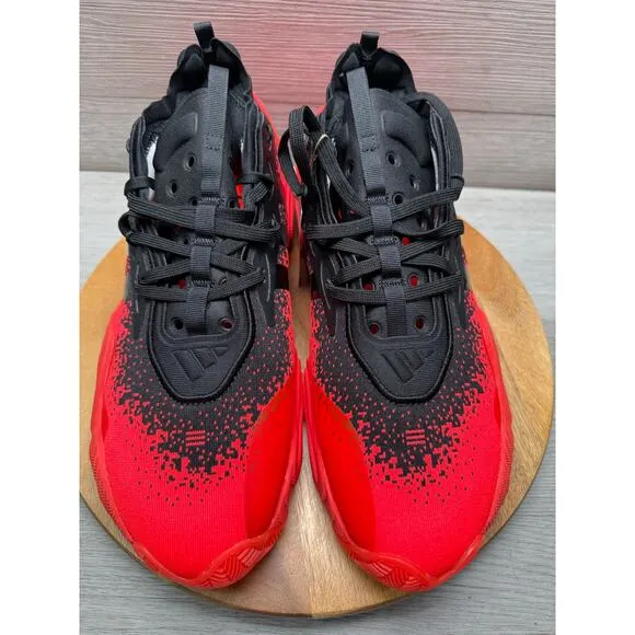 New adidas Trae Young 3 Black Core Solar Red IF5605 Men's Size 10.5