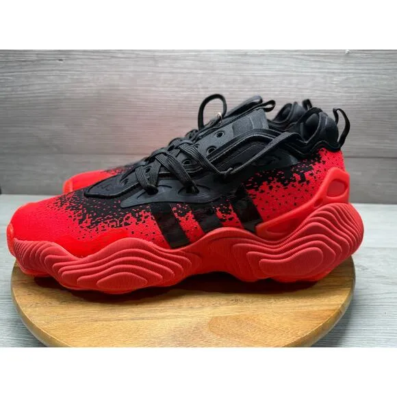 New adidas Trae Young 3 Black Core Solar Red IF5605 Men's Size 10.5