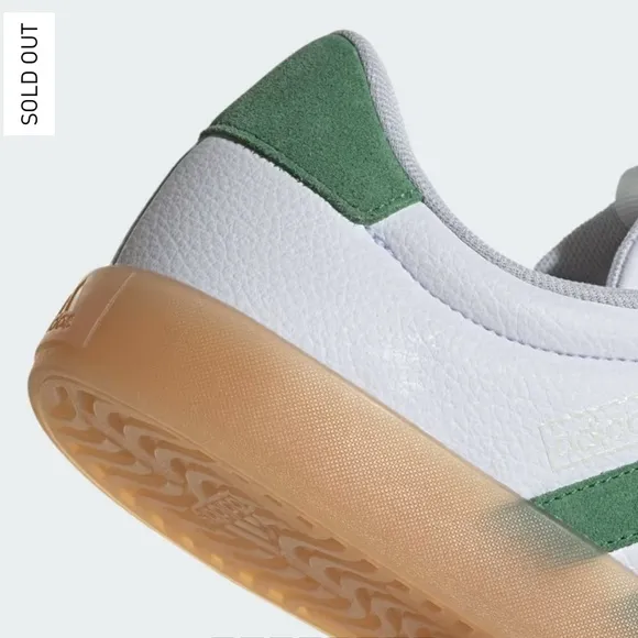 NEW Adidas VL COURT 3.0 SHOES in Cloud White/Green/Alumina, Size Men’s 10.5