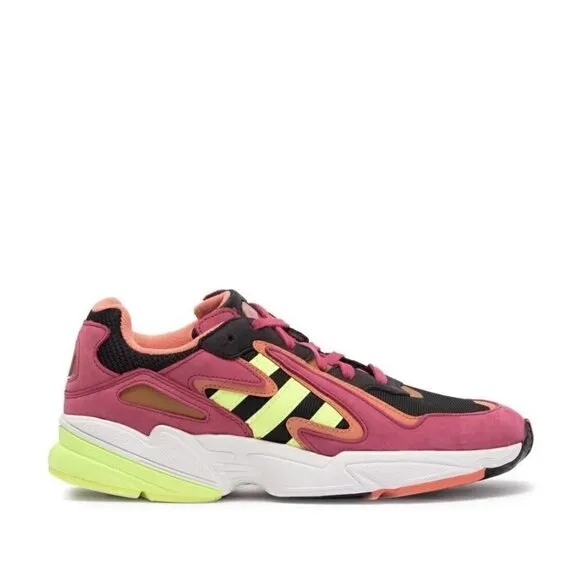 NEW Adidas Yung-96 Chasm Chunky Pink Hi-Res Yellow Sneakers Shoes Men's 9