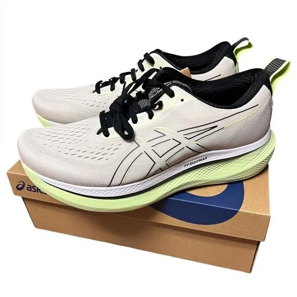 NEW ASICS Men's GLIDERIDE MAX Running Shoes Size 10.5 Birch Black