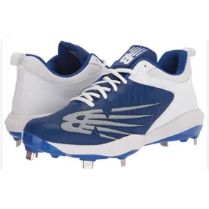 New Balance 4040V6 Mens Low Metal Baseball Cleats Team Royal Blue/White