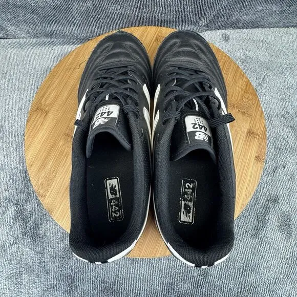New Balance 442 Shoes Mens Size 10 2E Black Soccer Team Indoor Training Sneakers